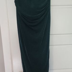 SHEIN Emerald Strapless Dress